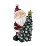 Santa con luz a bateria 23 x 22.5 x 41 cm